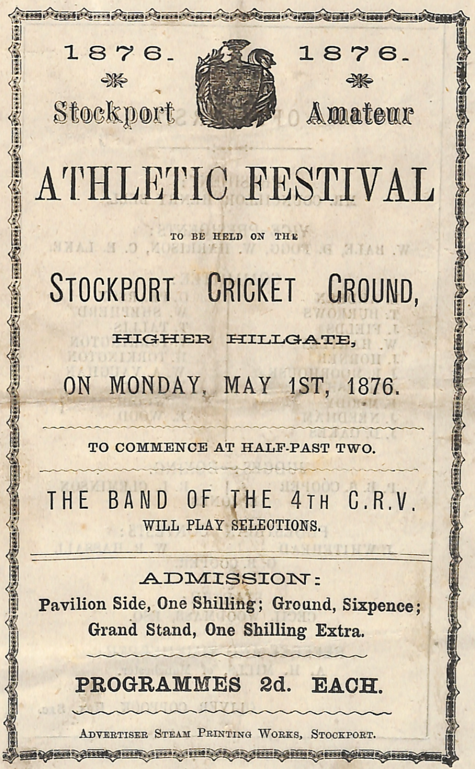 1876 Athletic festival