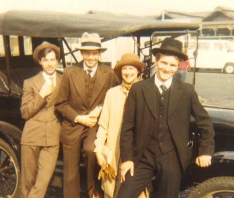 Len Mullen (centre) and Graham Brooke (right)